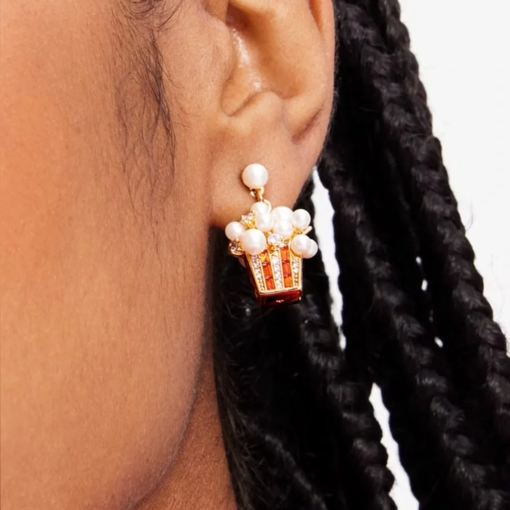 Kate Spade Carnival Popcorn Earrings. - Picture 2 of 8